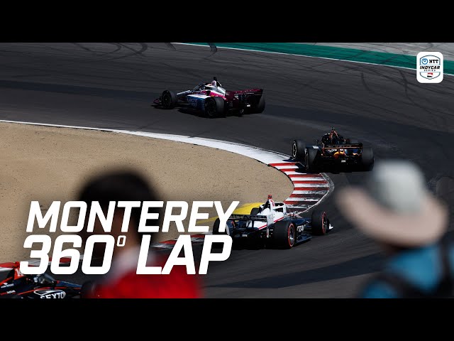 One-of-a-Kind 360° Lap Through The Corkscrew at Monterey | INDYCAR