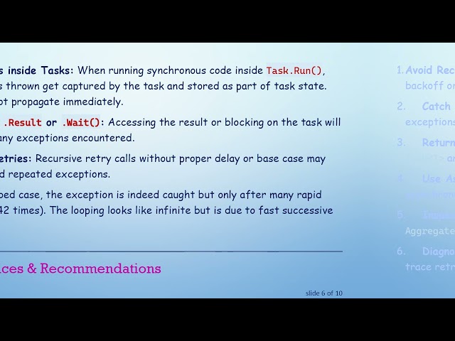 Handling Exceptions in Asynchronous Tasks in C# : Avoiding Infinite Loops in Connection Checks