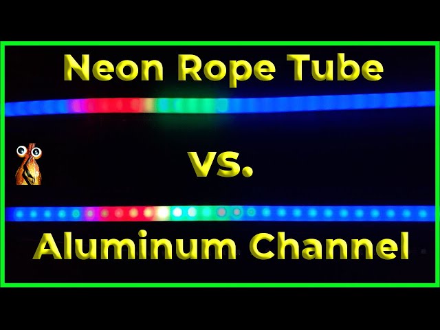 BTF-Lighting Neon Rope Tube vs. Aluminum Channel Diffusers