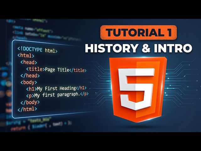 Programming In HTML5 - Tutorial 1 | History & Introduction