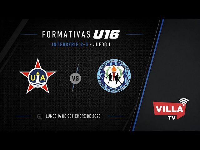 Unión Atlética 🆚 San Telmo Rápido Sport  |  Formativas U16 | Interserie 2-3 | Playoffs | Juego 1