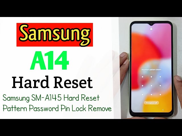 How To Samsung Galaxy A14 Hard Reset Pattern Pin Password Fingerprint Lock Unlock(Uzzol Technology)