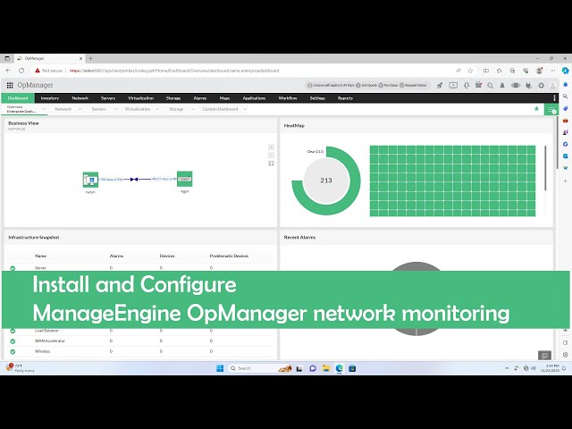 How to install and configure ManageEngine OpManager network monitoring