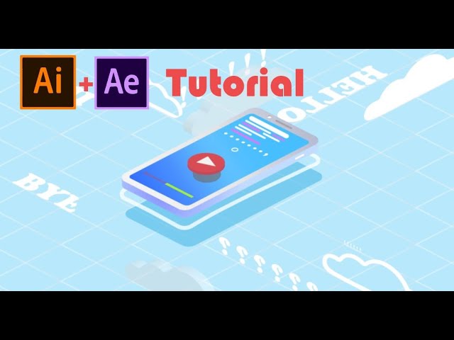 After effect & Illustrator Tutorial : Isometric smartphone Animation