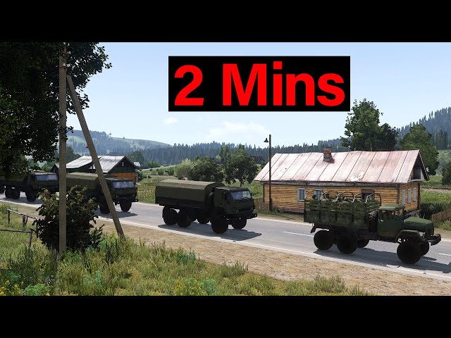 🔴 In 2 Mins, Russian Convoy Got Wiped Out by Ukrainian Multiple Rocket Launchers - ARMA 3