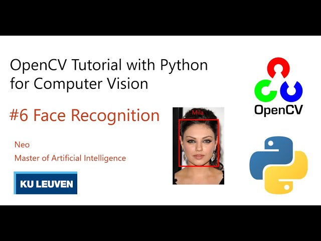OpenCV Tutorial with Python 2021 #6 | Face Recognition