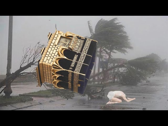 Breaking: Kaaba Flooded — Pilgrims Pray Amid Heavy Rain in Mecca!