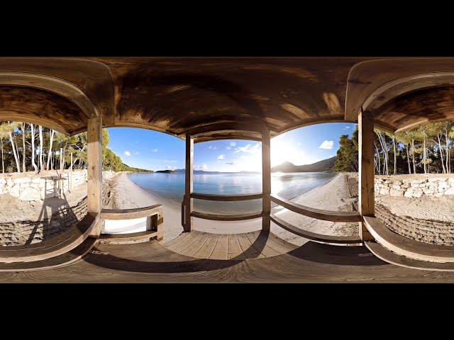 360° STOCK VIDEO 4K | View From Watch Tower On Ocean | Atmosphaeres
