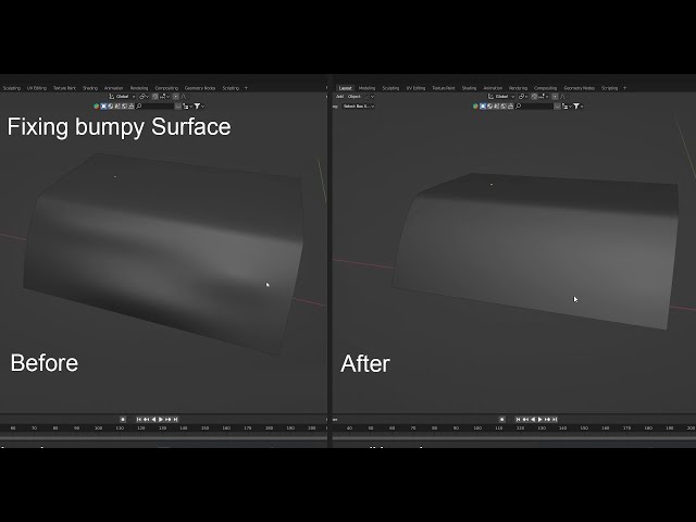 Tips and tricks - Fixing  Bumpy Surface in Blender