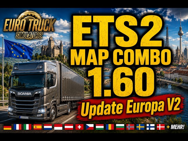 ETS2 Map Combo 1.60 Europe Update V2