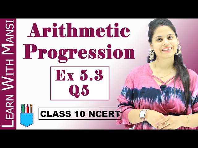 Ex 5.3 Q5 | Arithmetic Progression | Chapter 5 | Class 10 Maths | NCERT