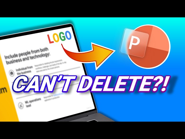 Why You Can’t Delete That Logo in PowerPoint and How to Fix It