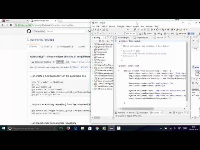 Configurar Github en el entorno de eclipse