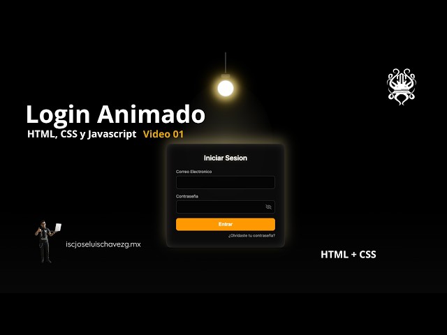 Crea un login animado con HTML+CSS y JavaScript 01