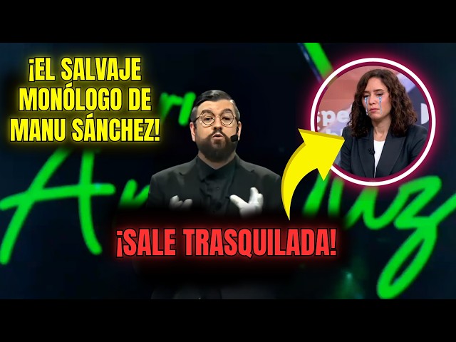 Manu Sánchez returns to TVE and humiliates the entire Madrid political class in 5 minutes