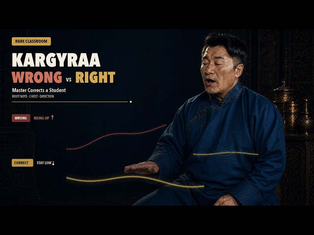 Kargyraa Keeps Rising? Master Otgonhuu Corrects a Student | Rare Classroom Lesson