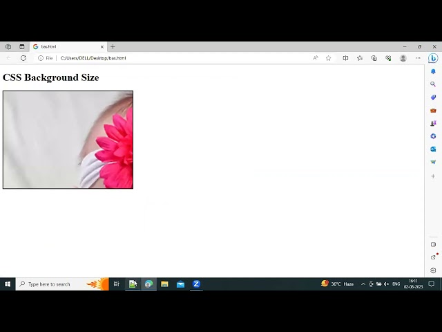 CSS Background Size Property