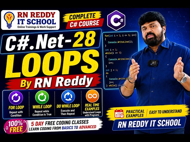 C#.Net-28 Loops By RN Reddy