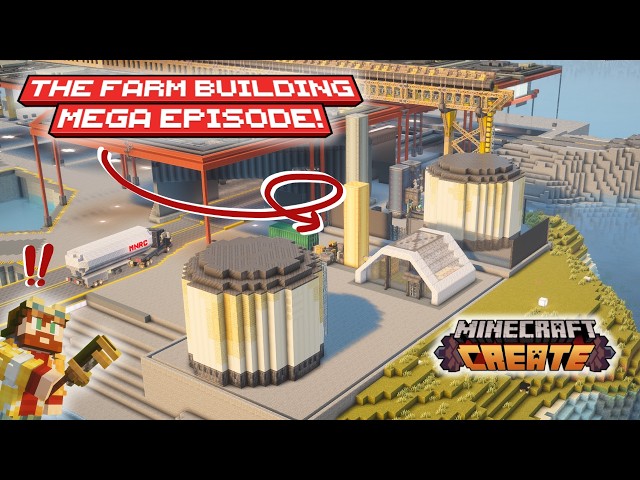 I built an ENTIRE District of Farms in Create Mod!! | MakeShift SMP | Ep 37 | Minecraft