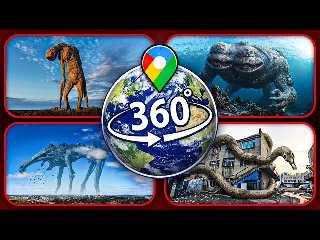 TOP 4: CREEPY Creatures Spotted on Google Earth — VR 360°