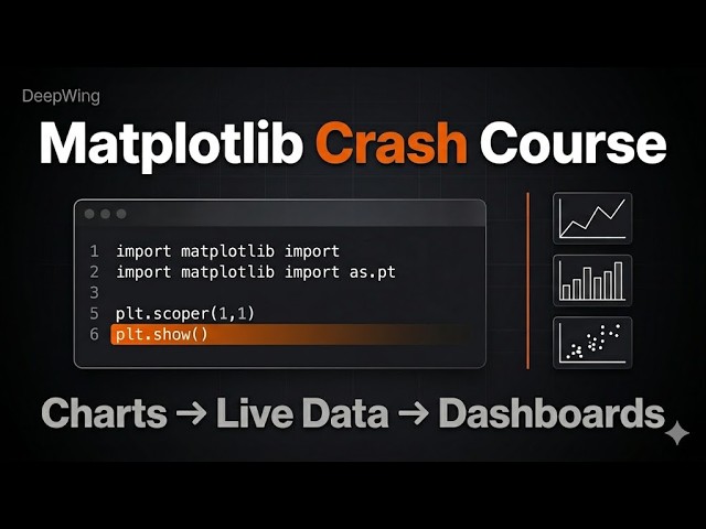 Matplotlib Crash Course: Python Data Visualization from Zero to Live Charts
