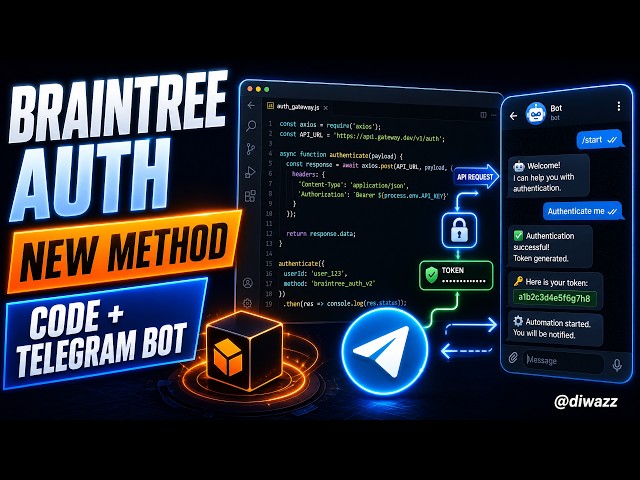 How to Build a Braintree Auth Gateway in Python 2026 | Telegram Bot Tutorial