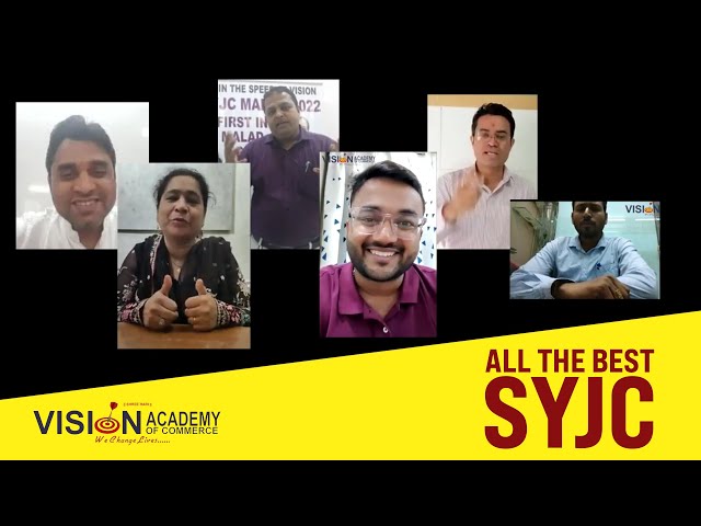 ALL THE BEST TO SYJC STUDENTS FROM TEAM VISION