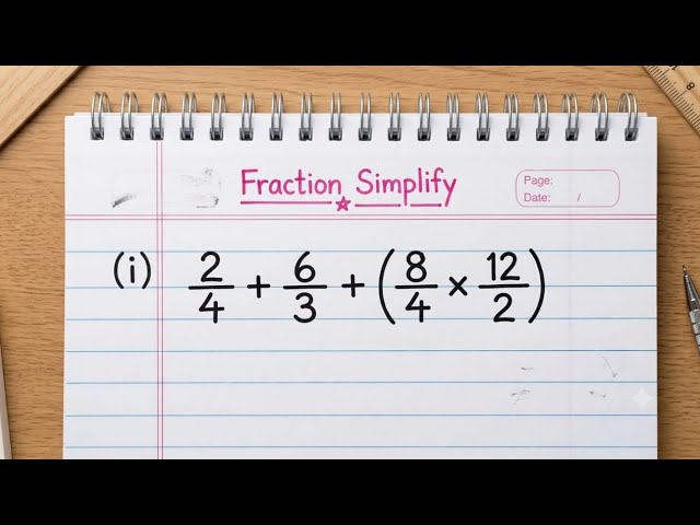 Fraction Simplify Trick | How to simplify Fraction Easily 🧠✨