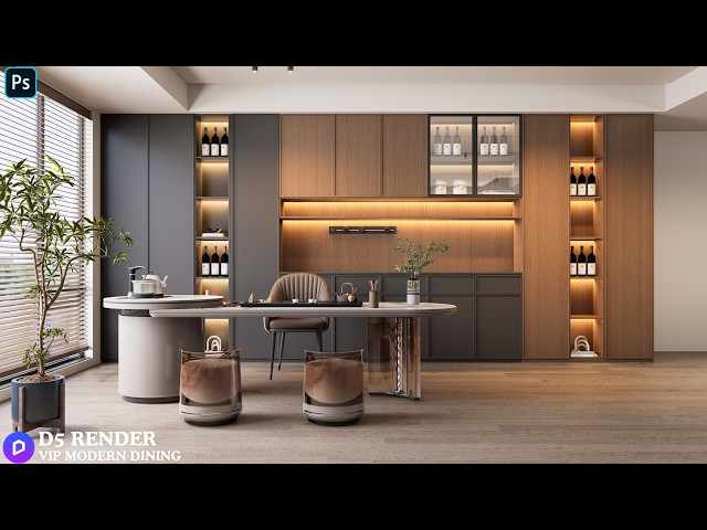 D5 Render Interior Design Tutorial | Realistic Lighting, Materials & Camera