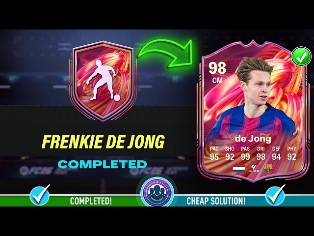 98 FUTTIES Frenkie de Jong SBC Solution - Cheap Solution & Tips - FC 26