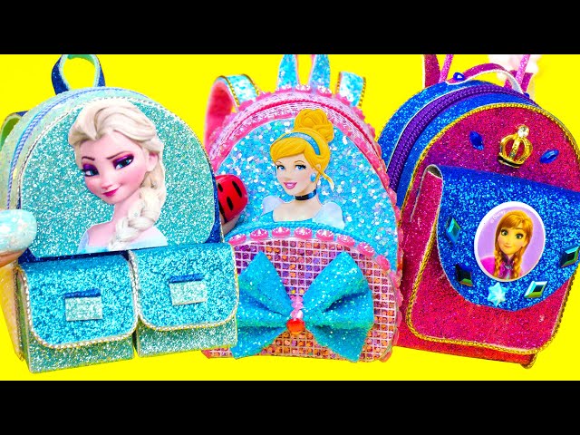 5 DIY Miniature Disney Princess Backpacks