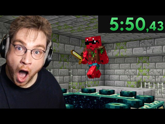 Minecraft Noob Reacts to NEW WORLD RECORD