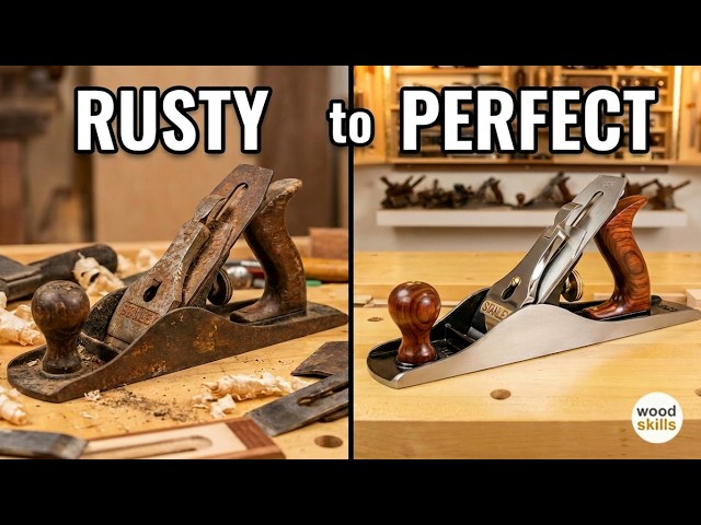 How to Restore a Stanley Jack Plane | Complete Hand Plane Restoration