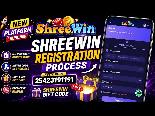 ShreeWin Platform Explained 2026 | Registration & Invite Code | Shree Win Gift Code