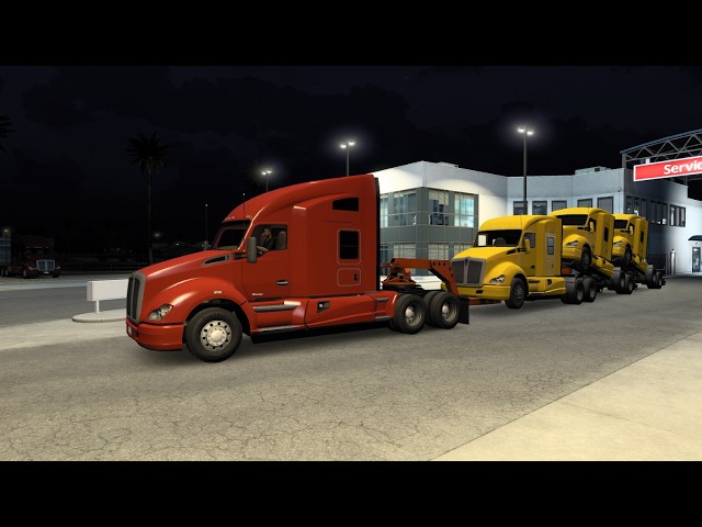 Big Kenworth 2 Trucks 26t Trasporting ATS