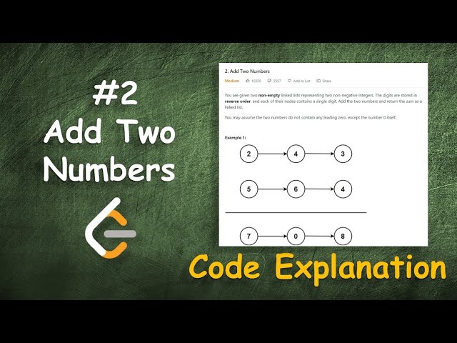 Add Two Numbers (Linked List) | LeetCode