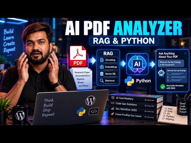 I Built an AI PDF Analyzer with RAG & Python — Full Project Explained