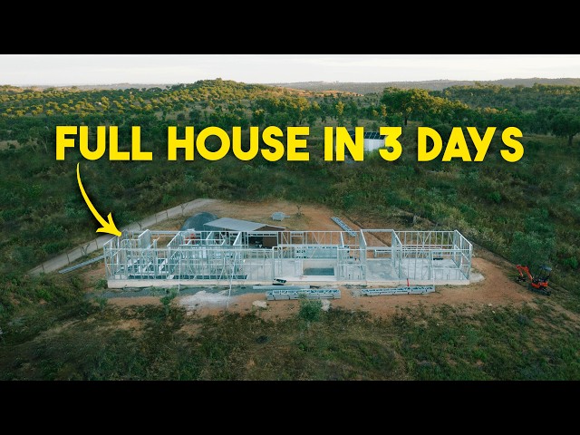 Building Our House in 3 DAYS - Part One ALL WALLS