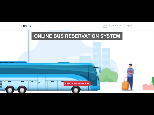 Online Bus Reservation System PHP Project with Source Code
