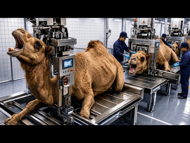 Inside America’s Largest Camel Factory | Camel Meat Processing & Luxury Leather Products Making