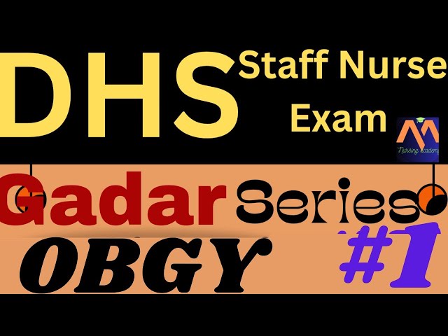 DHS STAFF NURSE EXAM | DHS EXAM 2023 | OBGY CLASS #1 #dhs2023 #obgyn