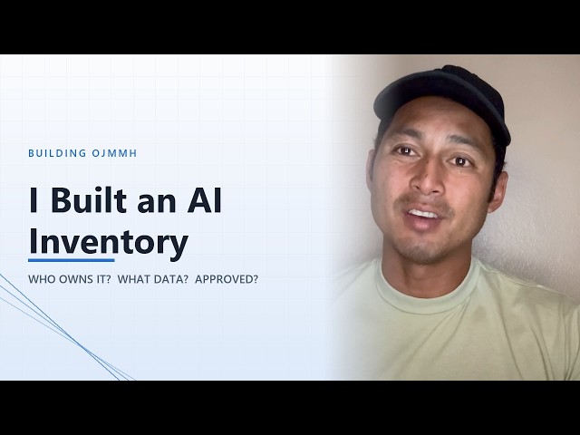 I Built an AI Inventory in Excel — NIST AI RMF MAP | Building OJMMH Ep. 006