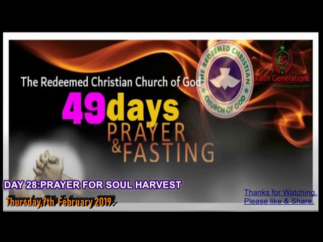 #RCCGFASTING AND PRAYER -DAY 28(RCCG FAITH GENERATIONS  WELWYN GARDEN CITY)