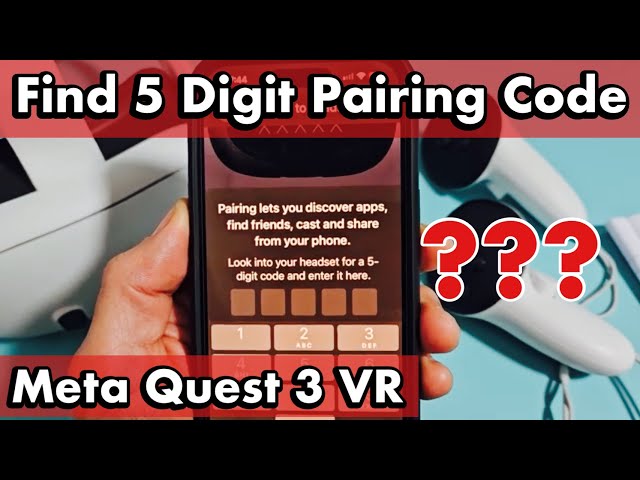 Meta Quest 3 VR: How to Find 5 Digit Code (Pairing Code)