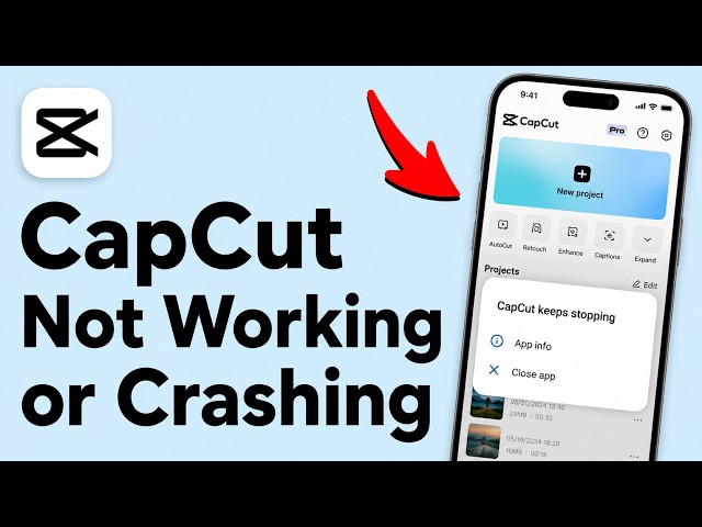 How to Fix CapCut Not Working or Crashing (2026 Update)