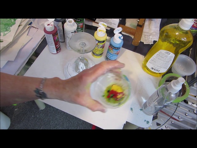 No Mess No Waste One cup Acrylic Pour techniques, Easy for Beginners Step by Step