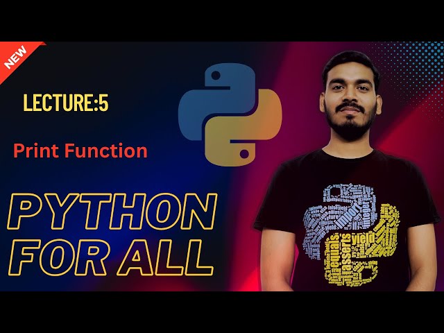 5.Python Print Function | Python for all | English