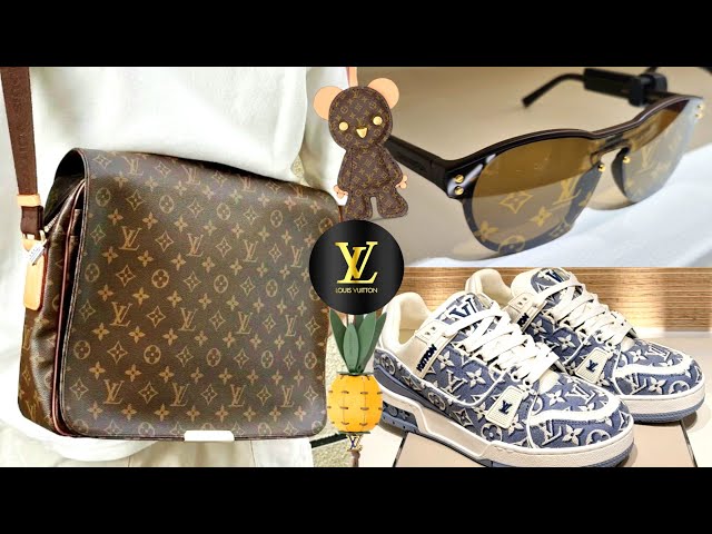 NEW at men's LV 🍍 LV BASTILLE BAG 🍍LV CRAFT PINEAPPLE BAG CHARM 🍍 LV MILLIONAIRE & WAIMEA SUNGLASSES