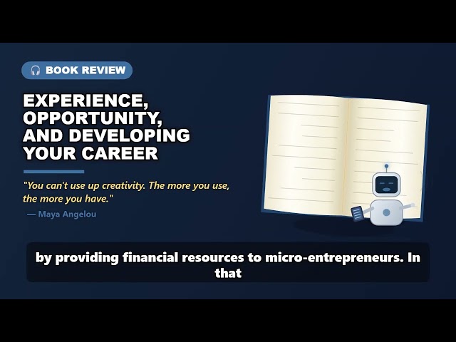 Experience, Opportunity, And Developing Your Career