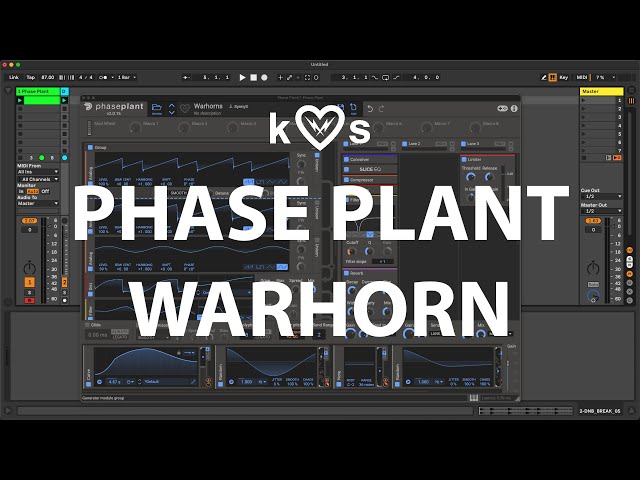 PhasePlant Cinematic Warhorns sound tutorial